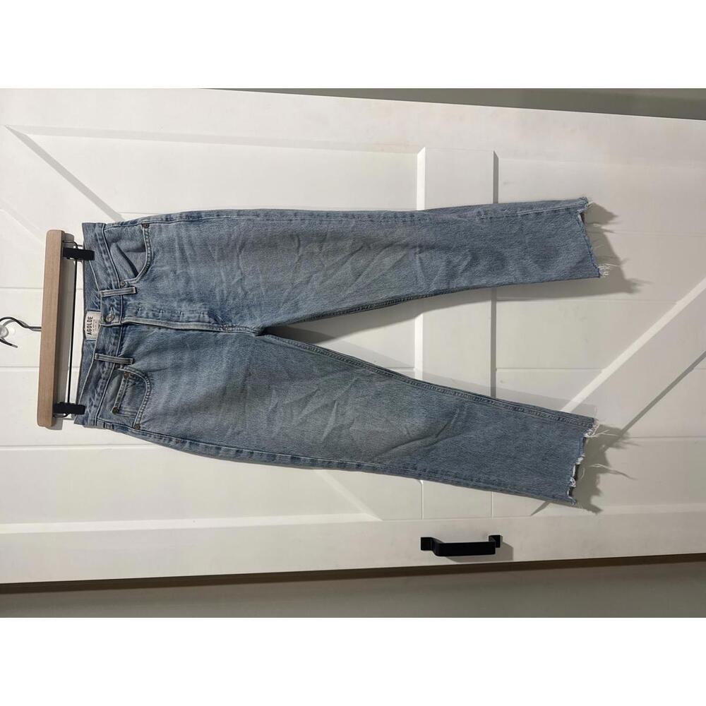 AGOLDE Riley High Rise Straight Crop Denim Jeans, Size 28